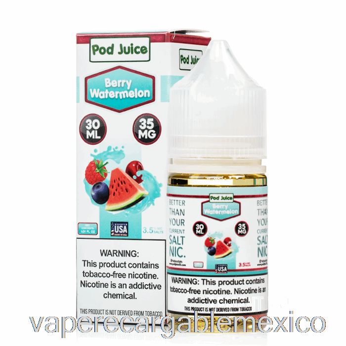 Vape Recargable Baya Sandía - Jugo De Vaina - 30ml 55mg